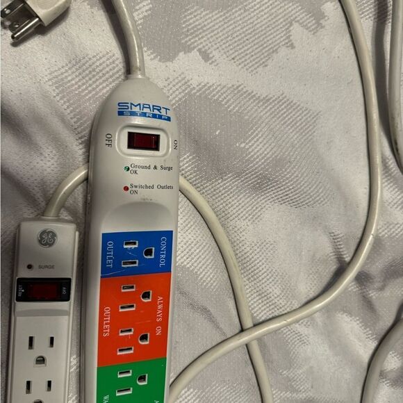 Set of Two Power cord‎ SMART Surge protector. Energy Saving. Must have for home. - Picture 6 of 11